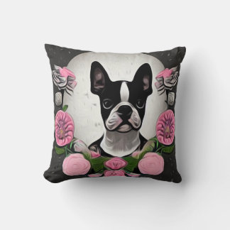 Little Boston Terrier Cushion