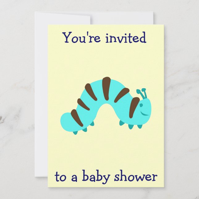Little Boy Baby Shower Invitation (Front)