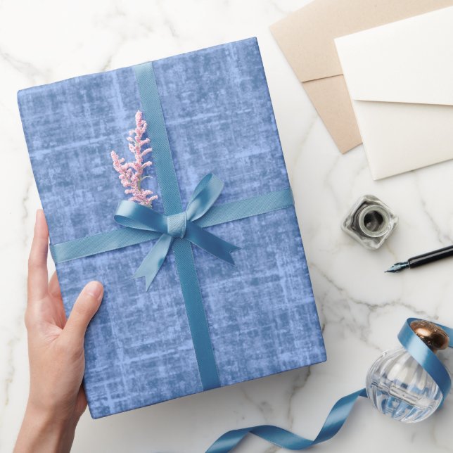 Little Boy Blue Linen Wrapping Paper (Gifting)