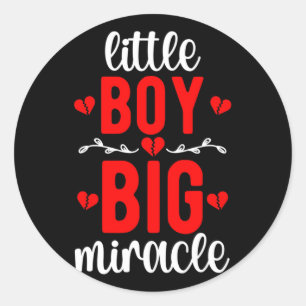 Little Boy Chd Warrior Congenital Heart Disease  Classic Round Sticker