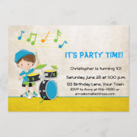 Little Boy Drummer Birthday