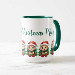Little Boy Elf Xmas Magic Customized Mug