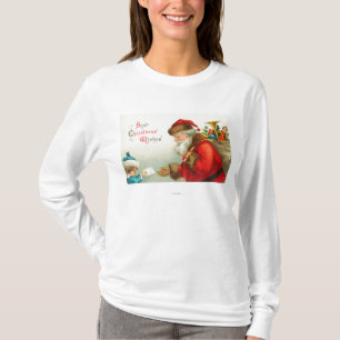 Little Boy Giving Santa a Letter T-Shirt