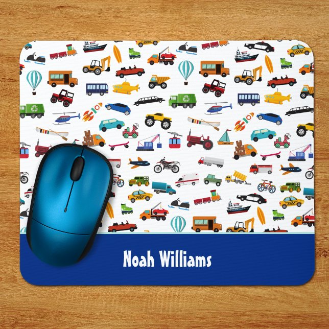 Little Boy Things That Move Vehicle Car Kid Mouse Pad (Creator Uploaded)