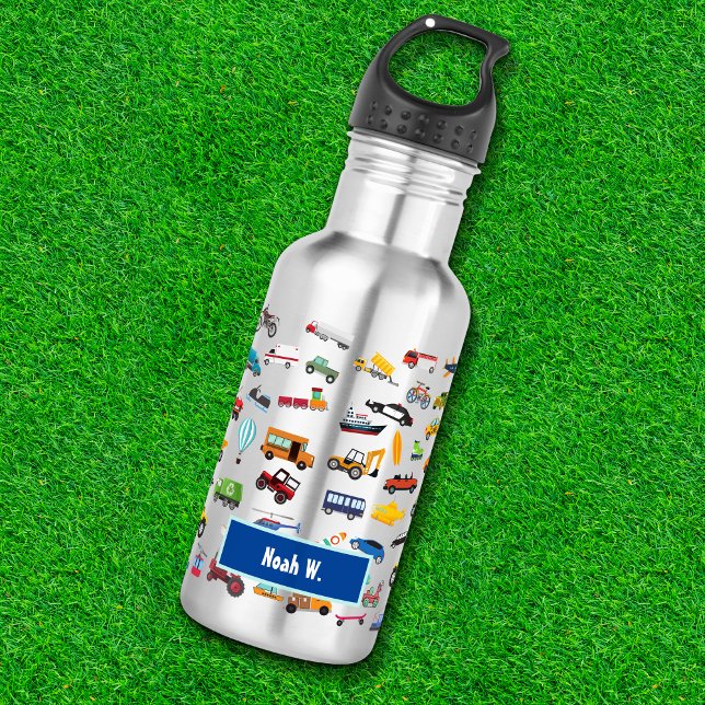 Little Boy Things That Move Vehicle Cars Kid 532 Ml Water Bottle (Creator Uploaded)