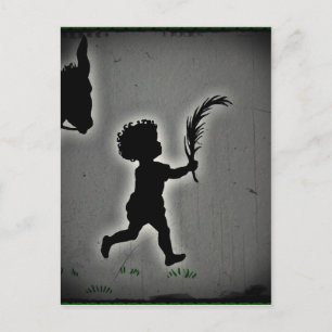 Little Boy with a Palm Frond Postcard