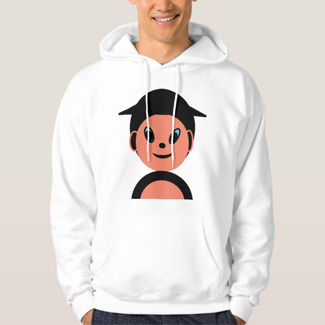 Little Boy with hat Hoodie (Front)