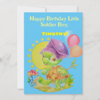 Little Boys Personalised Birthday Card
