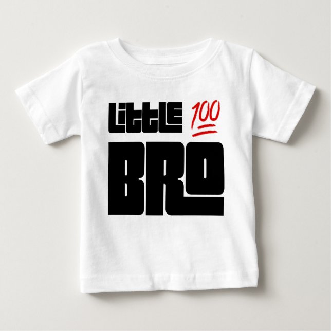 💯 Little Bro Baby T-Shirt (Front)