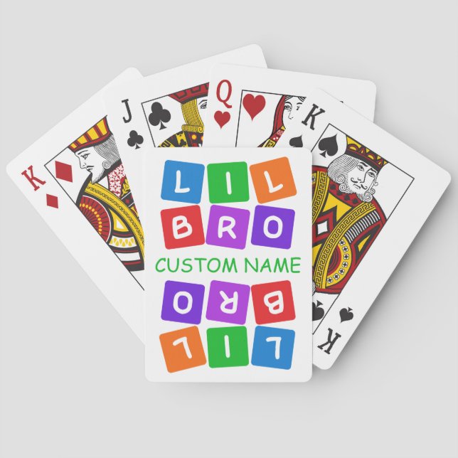 Little Bro custom playing cards (Back)