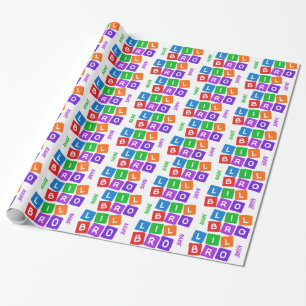 Little Bro custom wrapping paper