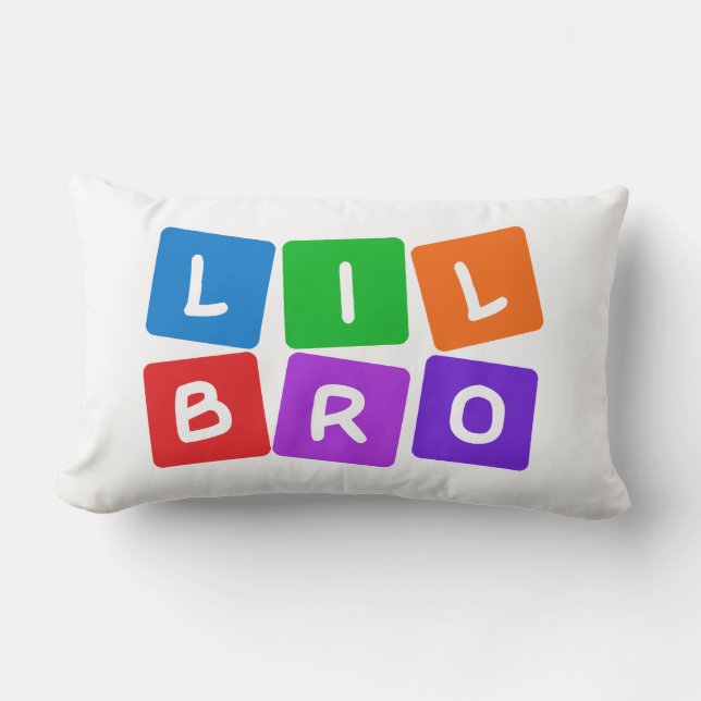 Little Bro throw pillow (Front)