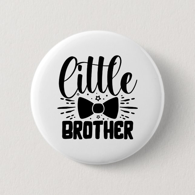 Little brother 6 cm round badge (Front)