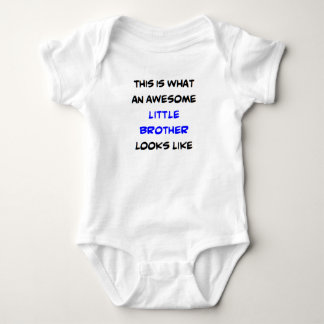 little brother, awesome baby bodysuit