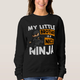 Little Brother Baby Bro Lil Kid Younger Sibling Ni Sweatshirt
