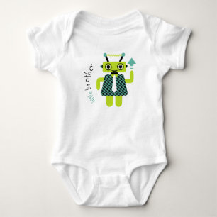 Little Brother Beep Beep the Robot Baby Bodysuit