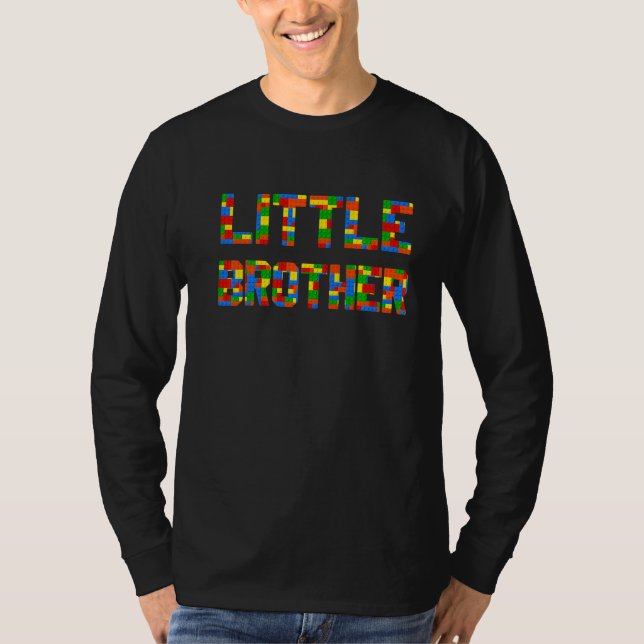 Little Brother Brick Builder  Blocks Master Builde T-Shirt (Front)