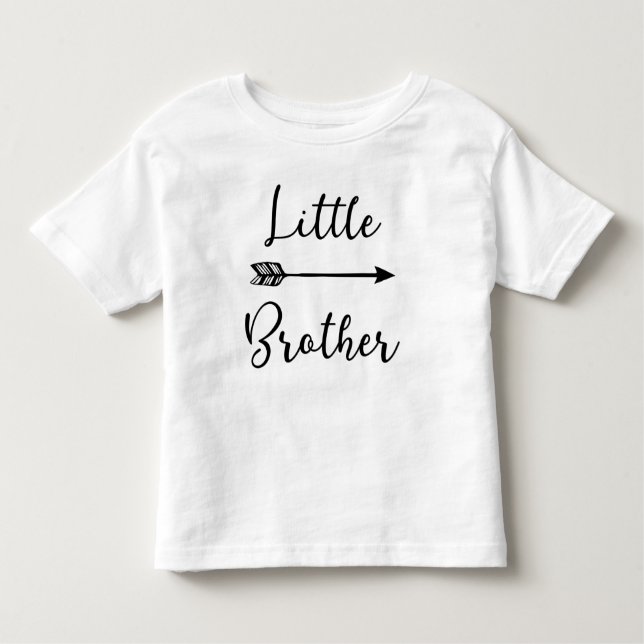 Little Brother ~ Brother Designs Arrow Toddler T-Shirt (Front)