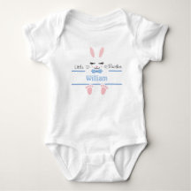 Little Brother Bunny Personalised Blue