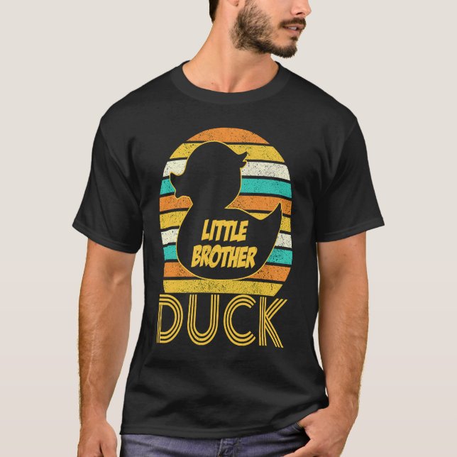 Little Brother Duck Rubber Duck Matching Family Cu T-Shirt (Front)