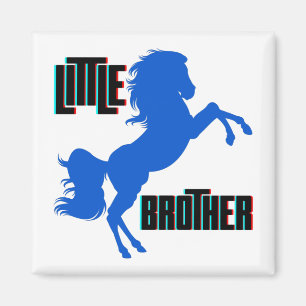 Little Brother Horse Rearing Magnet