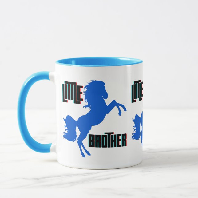 Little Brother Horse Rearing Mug (Left)