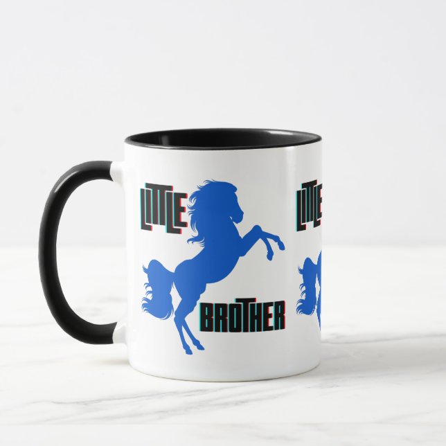 Little Brother Horse Rearing Mug (Left)