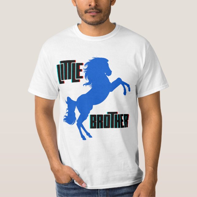 Little Brother Horse Rearing T-Shirt (Front)