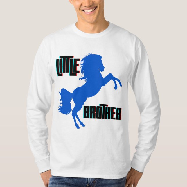 Little Brother Horse Rearing T-Shirt (Front)