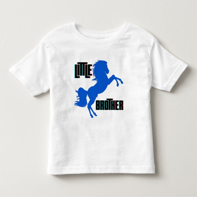 Little Brother Horse Rearing Toddler T-Shirt (Front)