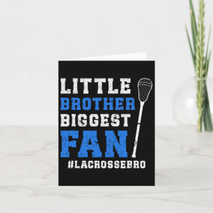 Little Brother Lacrosse Brother Of A Lacrosse Play Card