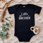 Little Brother | Matching Sibling Family Baby Bodysuit<br><div class="desc">Custom printed apparel personalised with "Little Brother" graphic in trendy modern fonts with a boho arrow design. Perfect for a pregnancy announcement photo or matching sibling shirts when new baby arrives! Use the design tools to edit the colours or add your own text and photos to create a one of...</div>