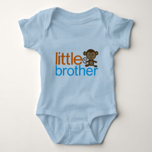 Little Brother Monkey Baby Bodysuit