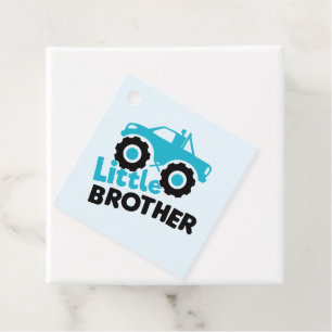 Little Brother Monster Truck Favour Tags