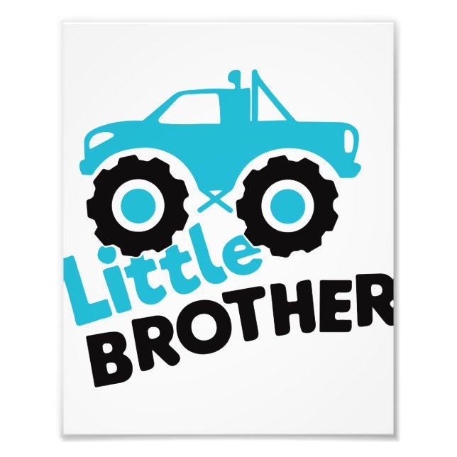 Little Brother Monster Truck Photo Print (Front)