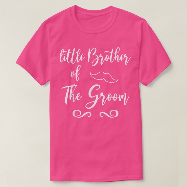Little Brother of Groom & Bride Wedding Matching  T-Shirt (Design Front)
