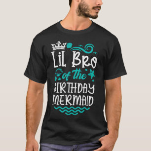 Little Brother of The Birthday Mermaid Cute B-Day  T-Shirt