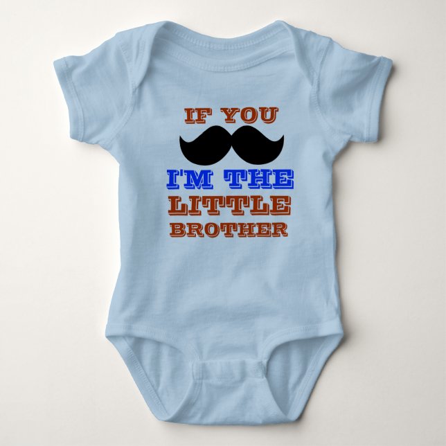 Little brother onsie baby bodysuit (Front)