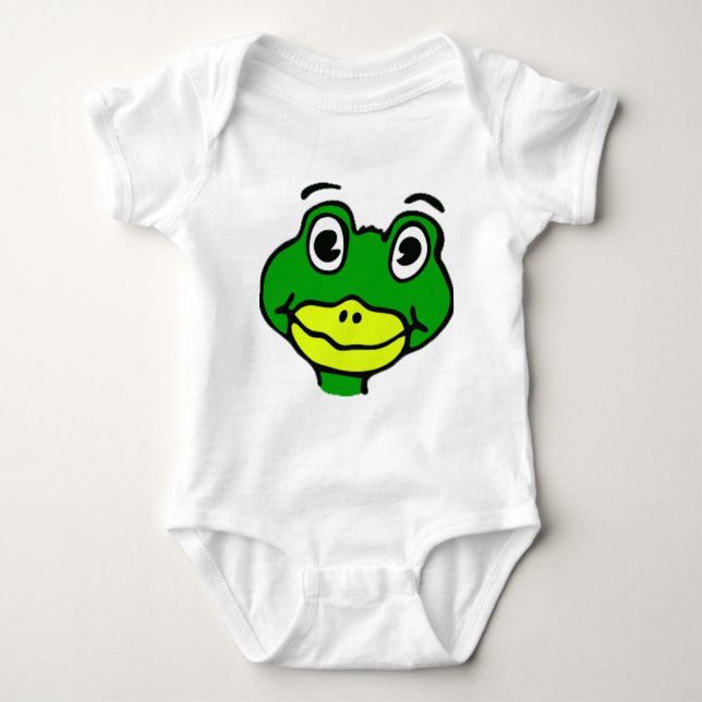Little Brother Saurus, Boy Dinosaur Baby Bodysuit (Front)
