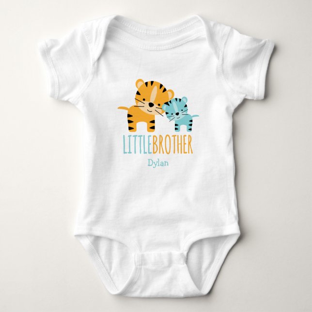 Little Brother Tiger Baby Bodysuit (Front)