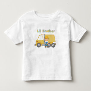 Little Brother Truck Driver Toddler T-Shirt