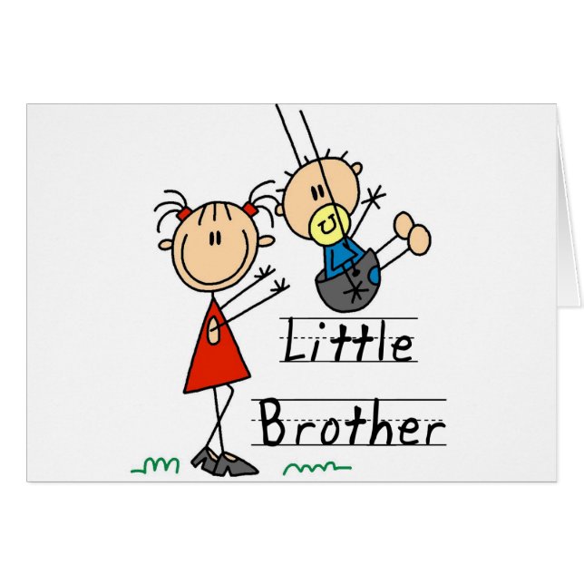 Little Brother with Big Sister Tshirts (Front Horizontal)