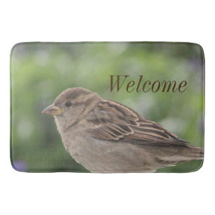 Little Brown Bird Bath Mat