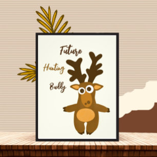 Little brown deer photo print