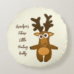 Little brown deer round cushion