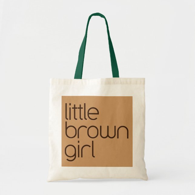 little brown girl tote bag (Front)