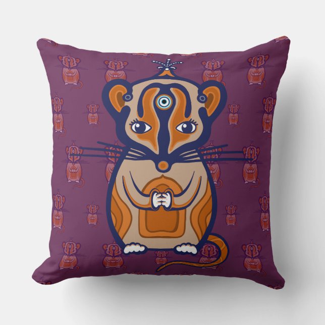 Little Brown Mouse Cushion (Front)