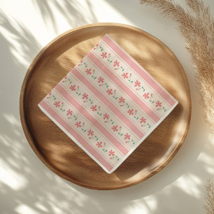 Little Bud Floral Hand Lettering Baby Shower Napkin