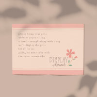Little Bud Floral Hand Lettering Display Shower