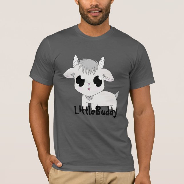 Little Buddy Tshirt - Charcoal (Front)